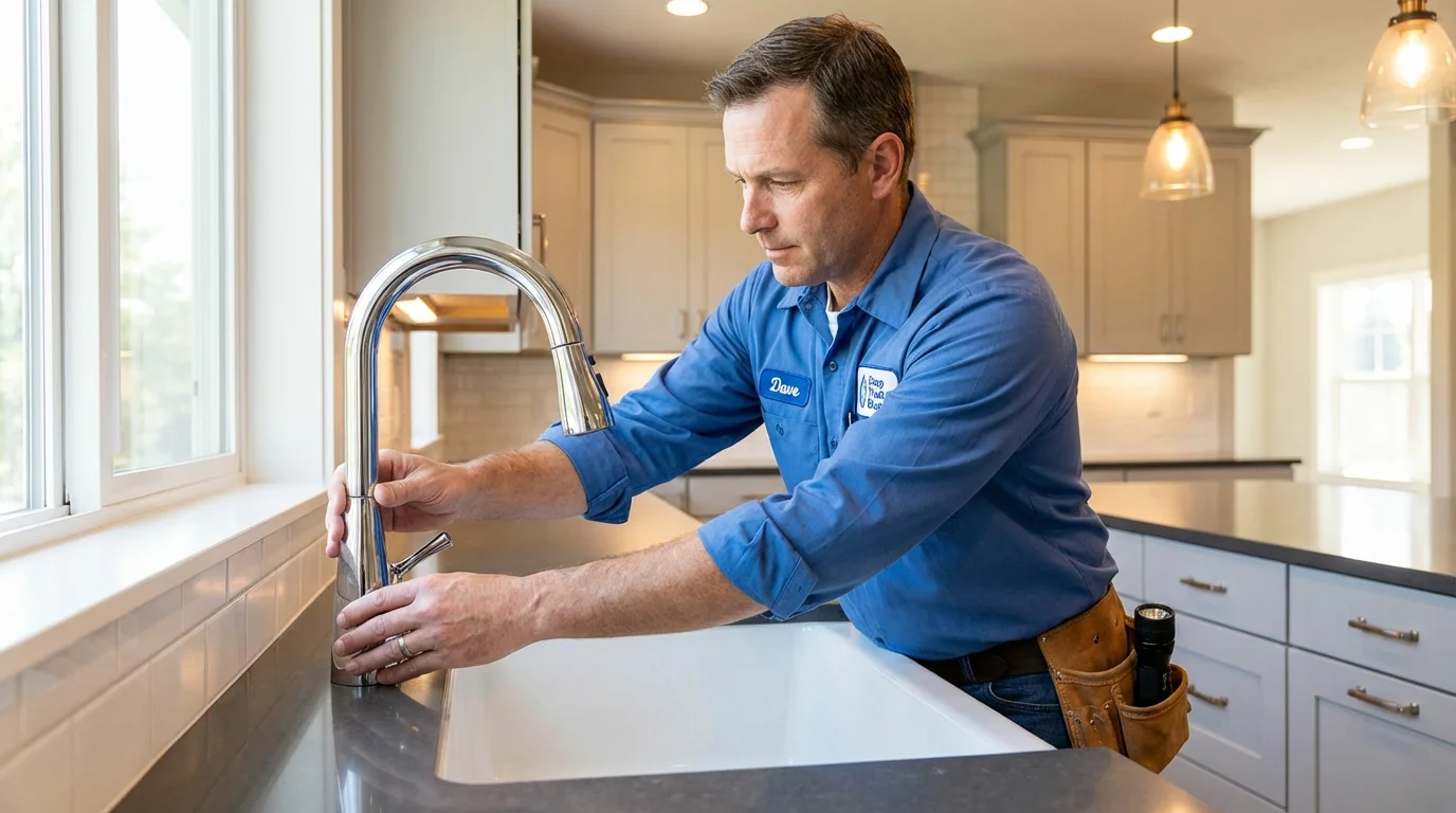 Kitchen faucet installation by Johns Plumbing LLC in Magnolia